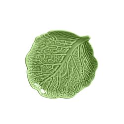 Conjunto 6 Pratos Sobremesa Folha Couve Verde Cris... - Cerâmica Scalla