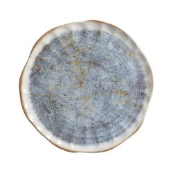 Conjunto 6 Pratos Raso Oreon Blue - Cerâmica Scalla