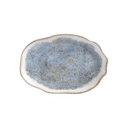 Travessa Organica Pequena Oreon Blue - Cerâmica Scalla
