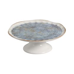Prato De Bolo Oreon Blue - Cerâmica Scalla