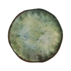 Conjunto 6 Pratos Raso Oreon Green - Cerâmica Scalla