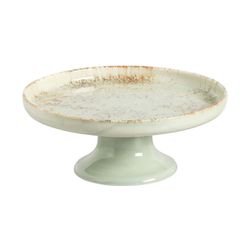 Porta Torta Com Pé Verde Aspen Scalla - Cerâmica Scalla