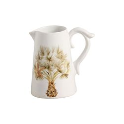 Jarra Folhas Agua De Coco Scalla - Cerâmica Scalla