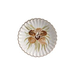 Conjunto 6 Pratos Sobremesa Ø20cm Com Filete Ouro ... - Cerâmica Scalla