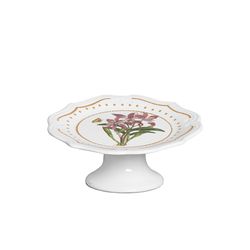 Prato De Bolo Com Pé Lauren - Valentina 2 Scalla - Cerâmica Scalla