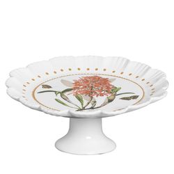 Porta Torta Com Pé Champignons - Valentina 1 Scall... - Cerâmica Scalla