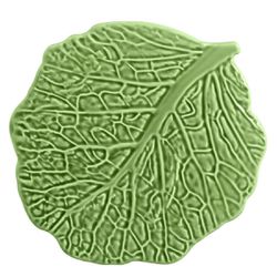 Tábua De Queijo Redonda Couve Verde Cristina Scall... - Cerâmica Scalla