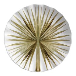 Sousplat Folhas 2 Água De Coco Scalla - Cerâmica Scalla