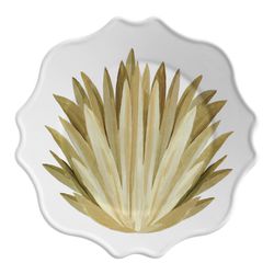 Sousplat Folhas Água De Coco Scalla - Cerâmica Scalla