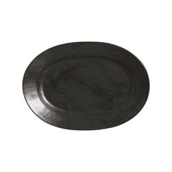 Travessa Media Stone Black 39cm Scalla - Cerâmica Scalla