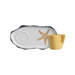 Conjunto 6 Jogos de Lanche Atlântica Cerâmica Scal... - Cerâmica Scalla