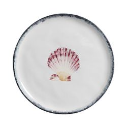 Conjunto 6 Prato Raso Ø27cm Concha Atlântica Scall... - Cerâmica Scalla