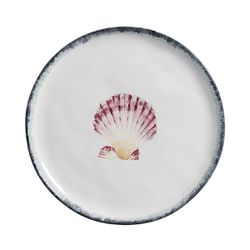 Conjunto 6 Prato Raso Ø27cm Concha Atlântica Scall... - Cerâmica Scalla