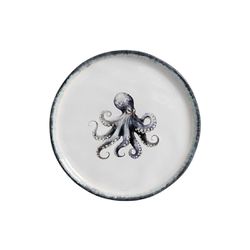 Conjunto 6 Prato Sobremesa Polvo Atlântica Cerâmic... - Cerâmica Scalla