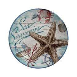 Conjunto 6 Pratos Sobremesa Ø20cm Oceano - Cerâmica Scalla