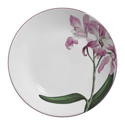 Conjunto 6 Pratos Rasos Ø28cm Orquídea Branca - Cerâmica Scalla
