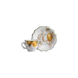 Conjunto 6 Xicaras De Cafe C/ 4 Pires Toscan - Cerâmica Scalla