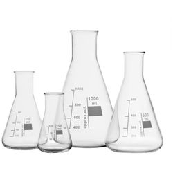 ERLENMEYER VIDRO GRADUADO BOCA ESTREITA - V0017 - SCQ Soluções Laboratoriais | Tudo para seu laboratório!