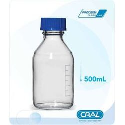 FRASCO REAGENTE VIDRO BOROSSILICATO 500ML GRADUADO... - SCQ | Soluções Laboratoriais