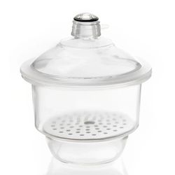 DESSECADOR VIDRO NEUTRO 300MM COM TAMPA TORNEIRA E... - SCQ Soluções Laboratoriais | Tudo para seu laboratório!
