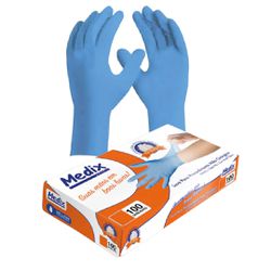 LUVA NITRÍLICA SEM PÓ AZUL G 100UN - 02442 - SCQ Soluções Laboratoriais | Tudo para seu laboratório!