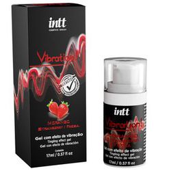 Gel Excitante Hot Vibration! Sabor Morango - SEGREDO SEX SHOP