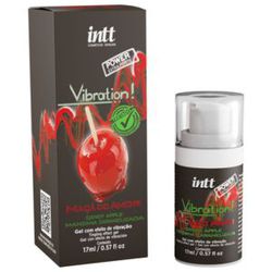 Gel Excitante Hot Vibration! Sabor Maçã do Amor - SEGREDO SEX SHOP