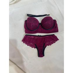 CONJUNTO TOMARA Q CAIA C ALÇA REMOVÍVEL E BOJO ROX... - SEGREDO SEX SHOP