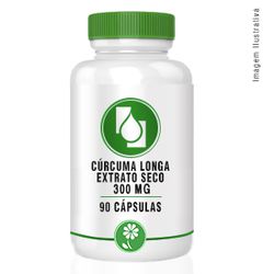 Cúrcuma Longa Extrato seco 300mg 90cápsulas - Seiva Manipulação | Produtos Naturais e Medicamentos