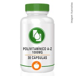 Polivitamínico A-Z 1000mg 30cápsulas - Seiva Manipulação | Produtos Naturais e Medicamentos