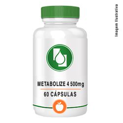 Metabolize 4 500mg 60cápsulas - Seiva Manipulação | Produtos Naturais e Medicamentos