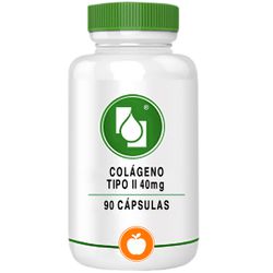 Colágeno tipo II 40mg 90 cápsulas - Seiva Manipulação | Produtos Naturais e Medicamentos