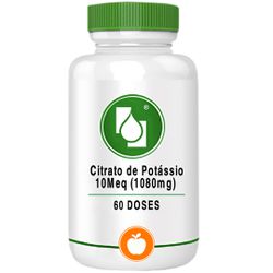 Citrato de Potássio 10Meq (1080mg) 60doses - Seiva Manipulação | Produtos Naturais e Medicamentos