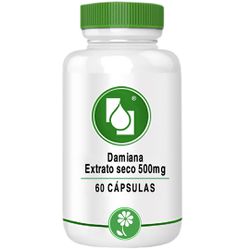 Damiana Extrato seco 500mg 60cápsulas - Seiva Manipulação | Produtos Naturais e Medicamentos