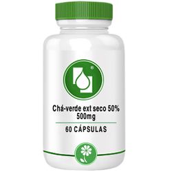 Chá-verde ext seco 50% 500mg 60cápsulas - Seiva Manipulação | Produtos Naturais e Medicamentos