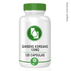 Ginseng Koreano 120mg 120cápsulas - Seiva Manipulação | Produtos Naturais e Medicamentos