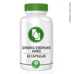 Ginseng Siberiano 400mg 60 cápsulas - Seiva Manipulação | Produtos Naturais e Medicamentos