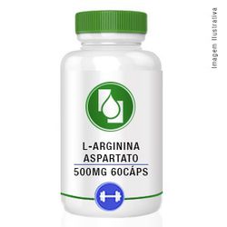 L-Arginina Aspartato 500mg 60cápsulas - Seiva Manipulação | Produtos Naturais e Medicamentos