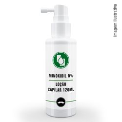 Minoxidil 5% Loção capilar 120ml - Seiva Manipulação | Produtos Naturais e Medicamentos