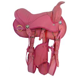 MO9049 - Sela Americana Infantil Rosa Para Ponei o... - SELARIACURRAL