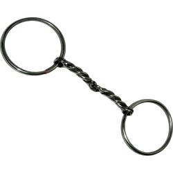 BRIDÃO ARGOLA TORCIDO INOX - 284 - Selaria Irmãos Andrade