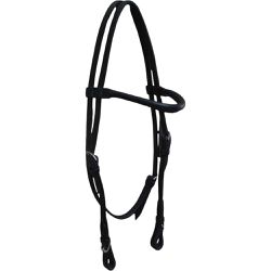 CABEÇADA BRIDÃO SIMPLES GB PRETO - 1187 - Selaria Irmãos Andrade