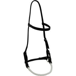 CABEÇADA DE DOMA SIDE PULL PRETO - 2406 - Selaria Irmãos Andrade