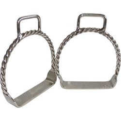 ESTRIBO TORCIDO C/ PEGADOR INOX - 469 - Selaria Irmãos Andrade