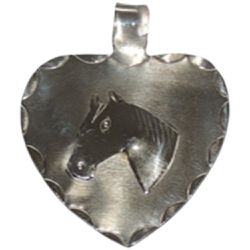 CORAÇÃO P/ PEITORAL G INOX - 1067 - Selaria Irmãos Andrade