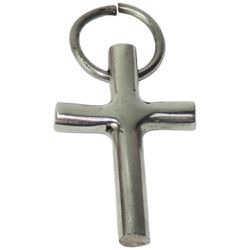 CRUCIFIXO P/ PEITORAL INOX - 1016 - Selaria Irmãos Andrade
