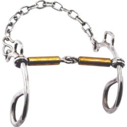 FREIO CARACOL C/ ROLETE INOX - 62 - Selaria Irmãos Andrade