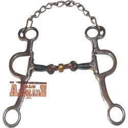 FREIO FERNANDINHO ORIGINAL C/ SALIVADOR INOX - 68 - Selaria Irmãos Andrade