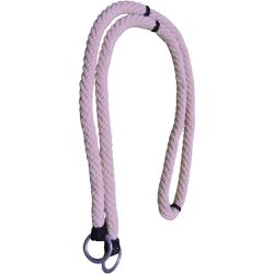 RÉDEA DE LÃ TORCIDA CURTA INOX ROSA - 1884 - Selaria Irmãos Andrade