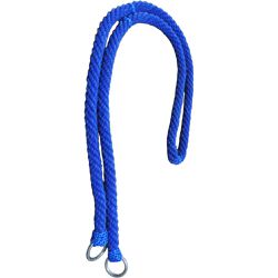 RÉDEA DE LÃ TORCIDA CURTA INOX AZUL - 4640 - Selaria Irmãos Andrade
